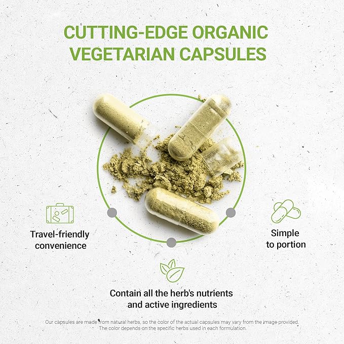 Secrets of the Tribe Stinging Nettle Root USDA Organic 60 Capsules | Made with Organic Vegetarian Capsules and Organic Stinging Nettle (Urtica Dioica) Dried Root (60 Capsules)