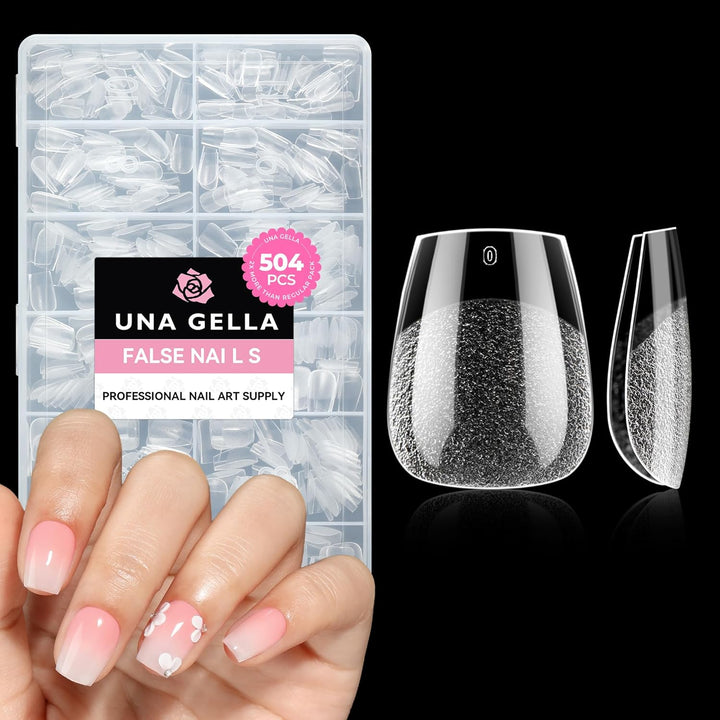 504Pcs Matte Soft Gel Toe Nail Tips | Full Cover for DIY Nail Extensions