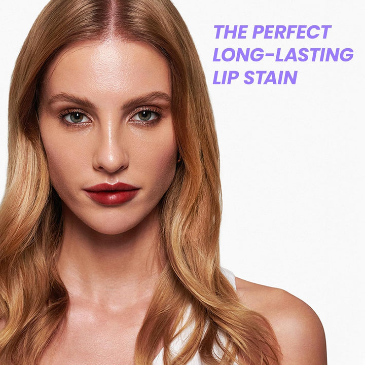 Wonderskin Wonder Blading Lip Stain Masque | Waterproof Pink Tint, Matte Finish