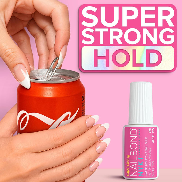 Super Strong Nail Glue | 8ml Brush-On for Press-On & Acrylic Nails – Long-Lasting