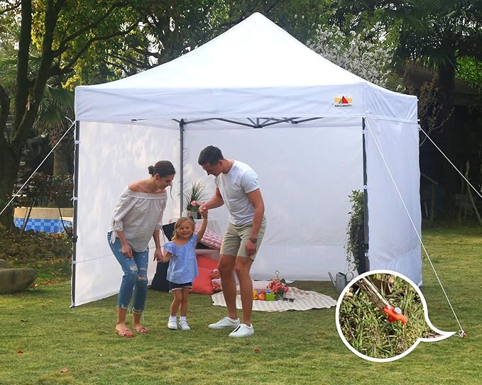 ABCCANOPY Tent Stakes 16" Camping Tent Stakes, 10pc-Pack (Orange)