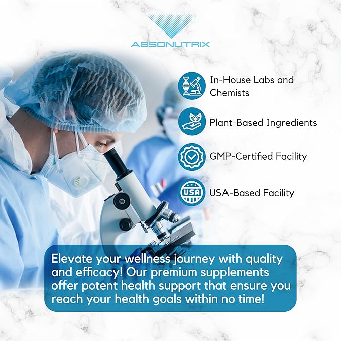 Absonutrix Echinacea Tincture Advanced Formula 390 mg, 4 Oz Liquid, 302 Servings, Made in USA, Quick Absorption, Quality Potent Ingredients, Non-GMO, GMP Certified Facility, Cruelty-Free Products