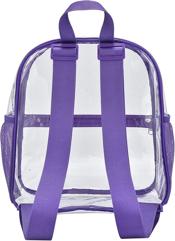 USPECLARE Clear Backpack Stadium Approved 12X11x6, Waterproof Clear Bag Stadium Backpack for Concert Work Sport Event