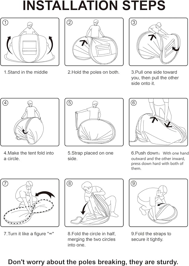4 Person Easy Pop Up Tent Waterproof Automatic Setup 2 Doors-Instant Family Tents for Camping Hiking & Traveling
