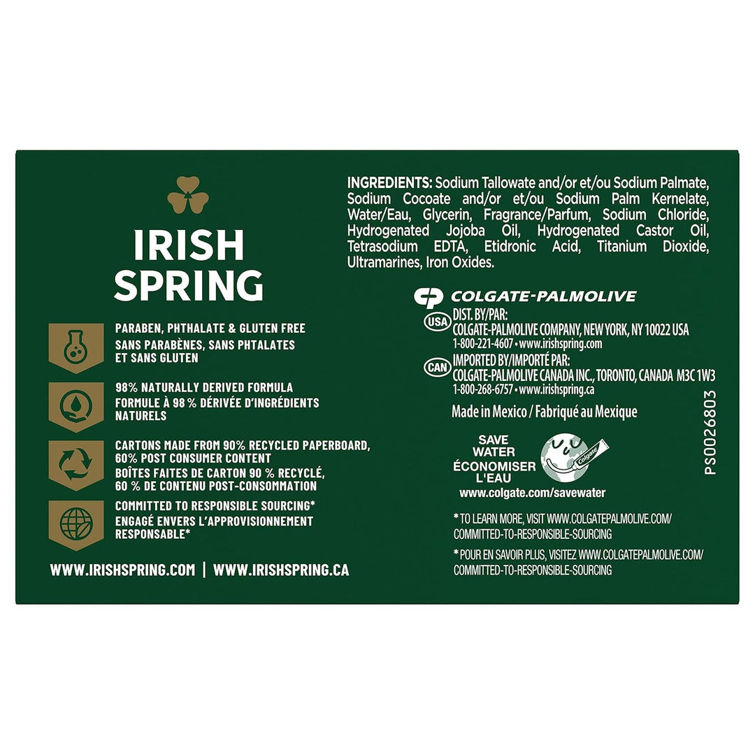 Aloe Vera Moisturizing Bar Soap | Irish Spring | 44.4 Oz | Hydrating Cleanser