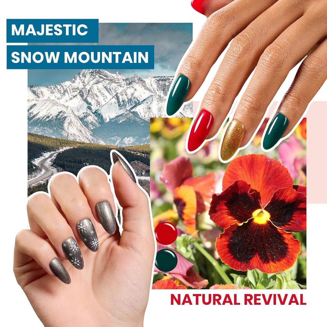 45 Colors Gel Nail Polish Kit | UV Light & Nail Tools | Travel-Friendly Gift for Women