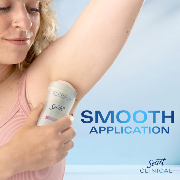 Secret Clinical Strength Antiperspirant Deodorant for Women | 72Hr Sweat & Odor Protection | Cool Waterlily Scent