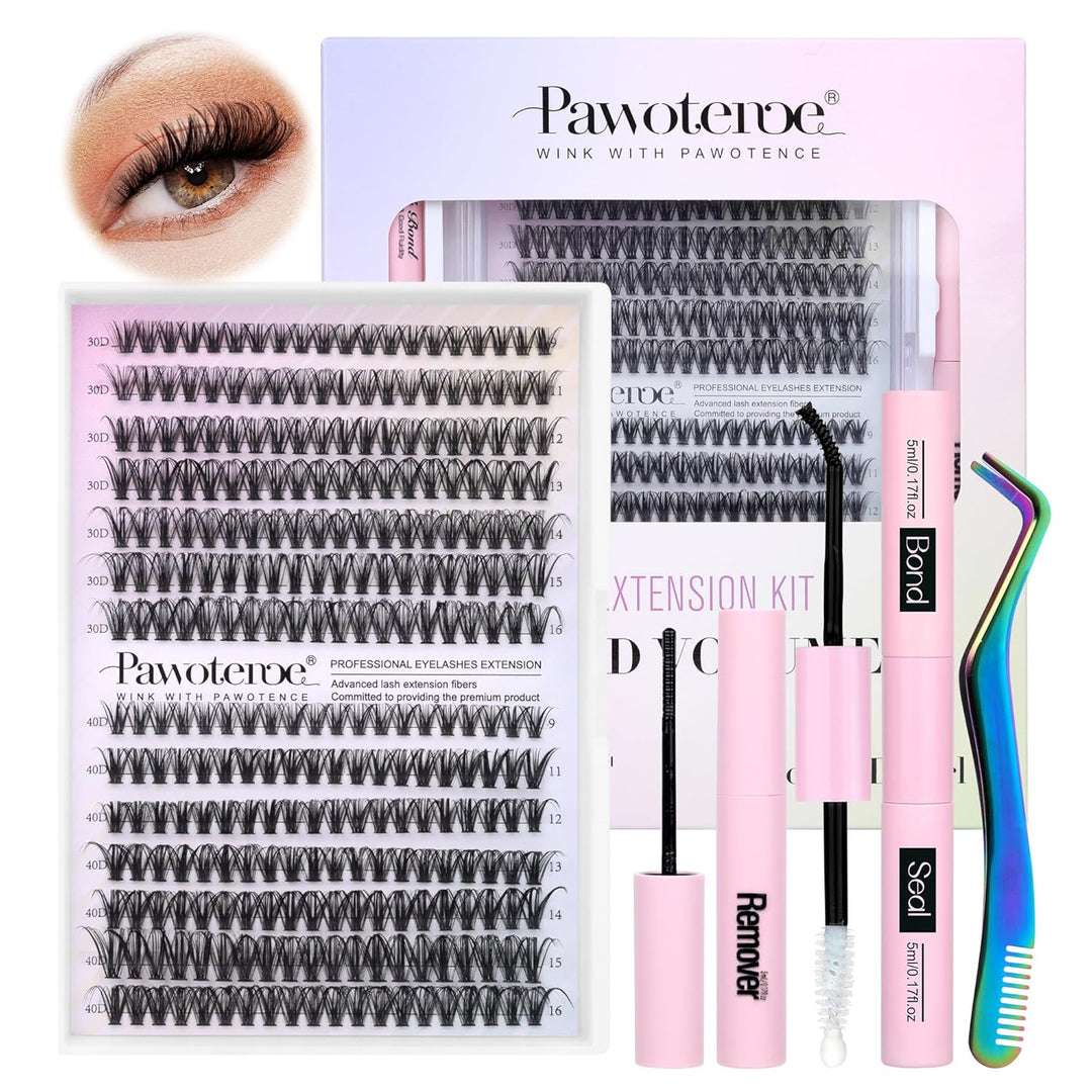 80D Mink Lash Clusters | 240pcs Individual Eyelash Extensions 10-20mm
