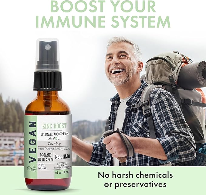 Tri Magnesium Complex - Magnesium Biglycinate, Citrate & Taurate Liquid Spray 300mg w/Raw Vitamin C and Organic ZINC Boost Mist 40mg (Extra Strength) - Sugar Free with VIT C and Elderberry Extract