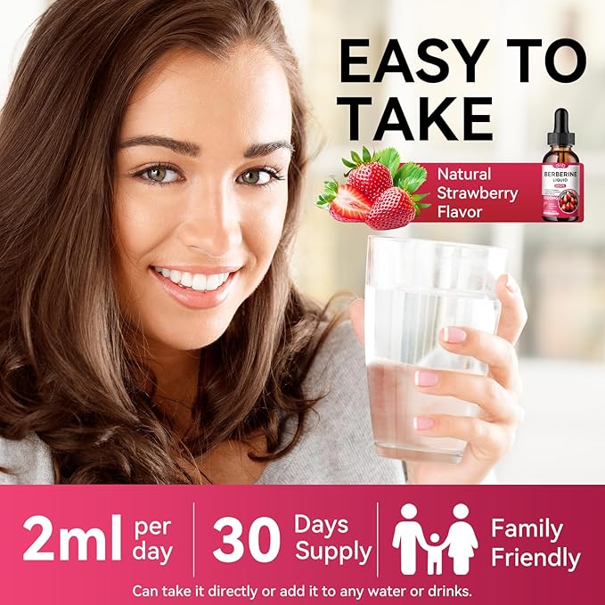 Magnesium Glycinate Liquid Drops with Citrate, Malate Liquid Berberine Supplement