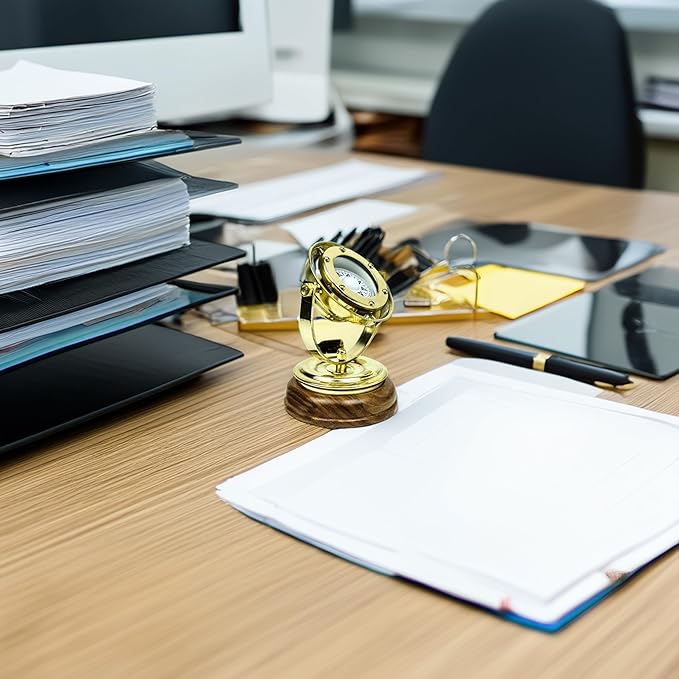 5" Gimbaled Brass Compass with Stand - Nautical Collectibles