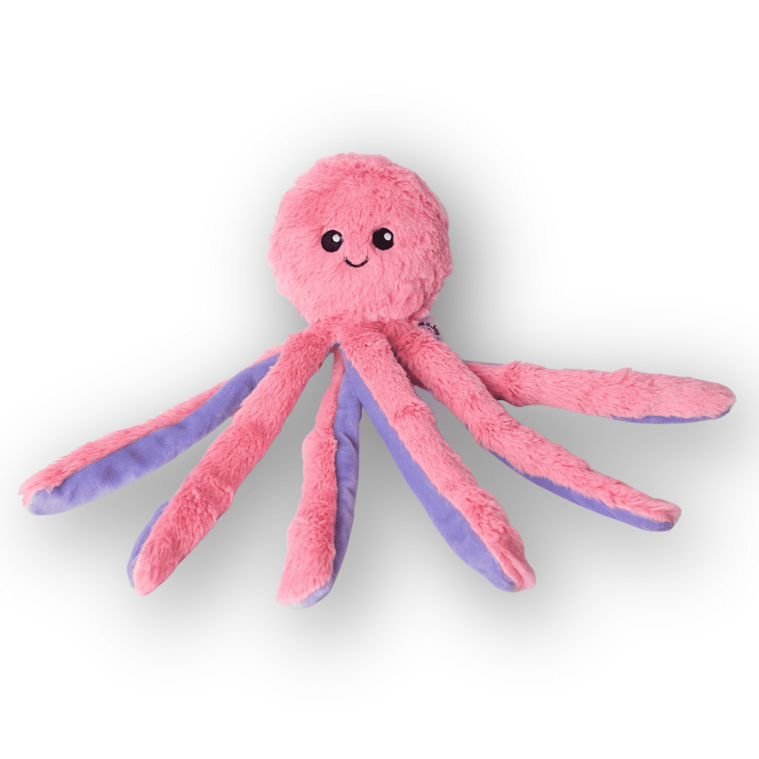 Bundle x Joy Octopus Crinkle Legs Plush for Dogs with Squeaker & Crinkle for Added Joy
