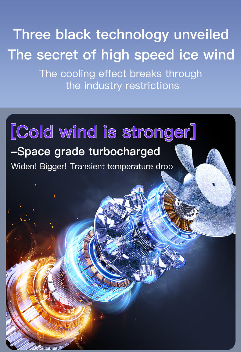 Xiaomi Smart Electric Fan 100 Speed Bladeless Fan USB Charging Desktop Silent Wall Mounted Air Conditioner Office Indoor Camping