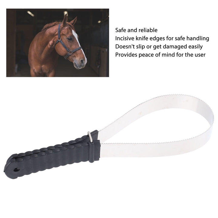 Durable Horse Grooming Tool, Stainless Steel Curry Comb For Safe  Easy Hair Removal, 5.5"