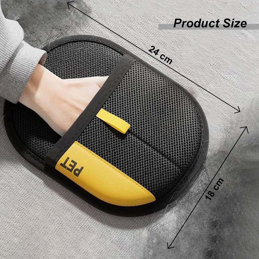 Pet Hair Remover Electrostatic Gloves, Pet Hair Removal Glove for Cats & Dogs, Double-Sided Reusable Electrostatic Gloves for Couch, Clothing, Carpet (2 Pcs)
