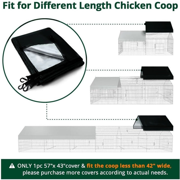 For Large Chicken Coop Cover 57x43in Waterproof Oxford Shade Cloth Protection