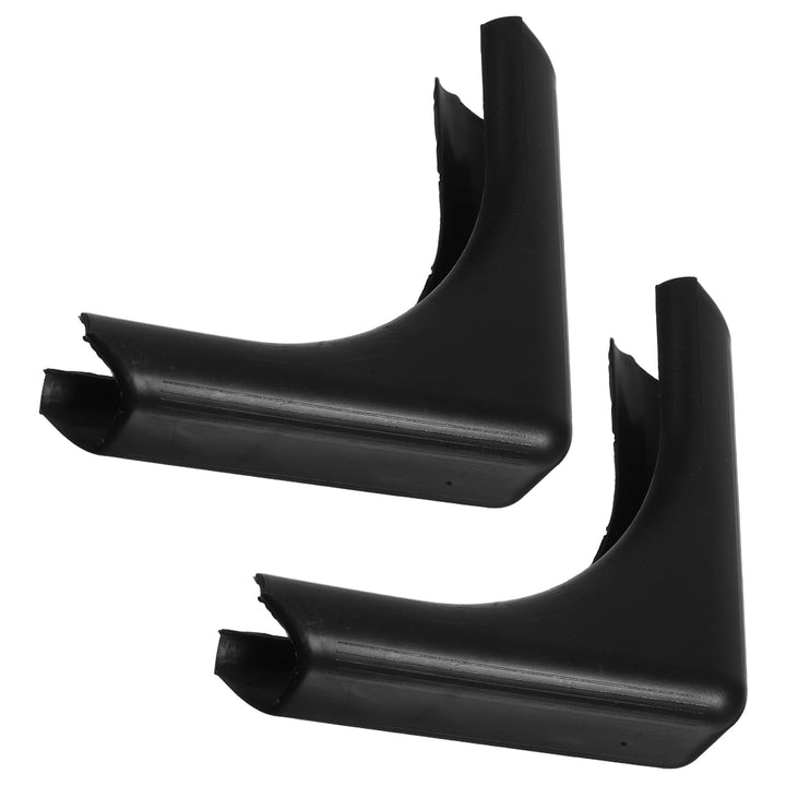 Worgeous Beach Chair Foot Pad Plastic Nonskid Furniture Pads Round Black 1 Pair 4.7X4.7X1.6In