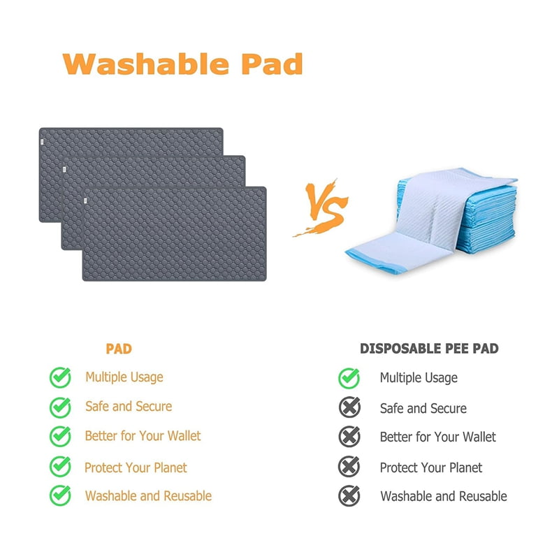 Guinea Pig Cage Liners, Washable , Waterproof Reusable & Anti Slip, Absorbent Bedding 2Pcs