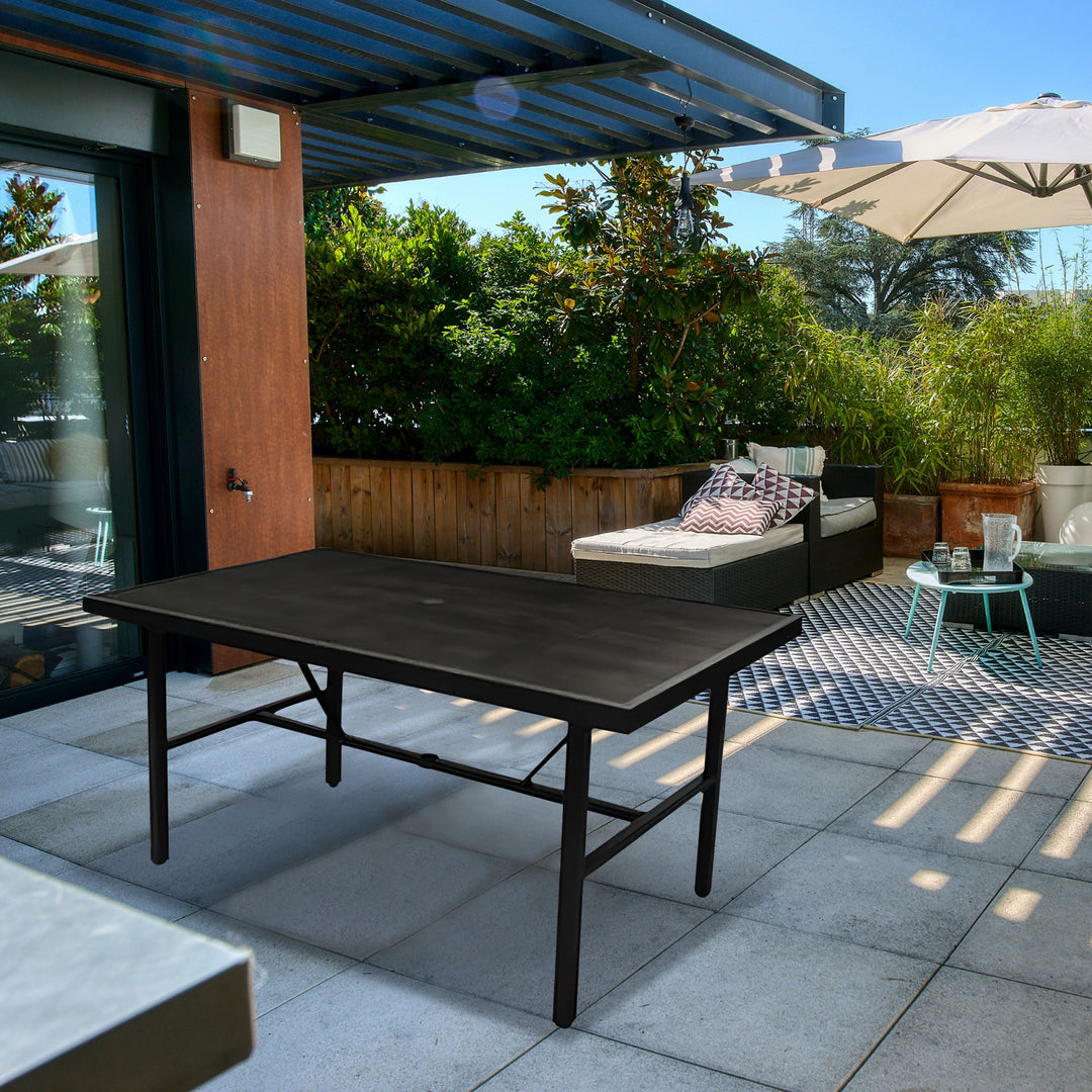 Four Seasons Courtyard Nantucket 40x72 Inch All Weather Patio Dining Table