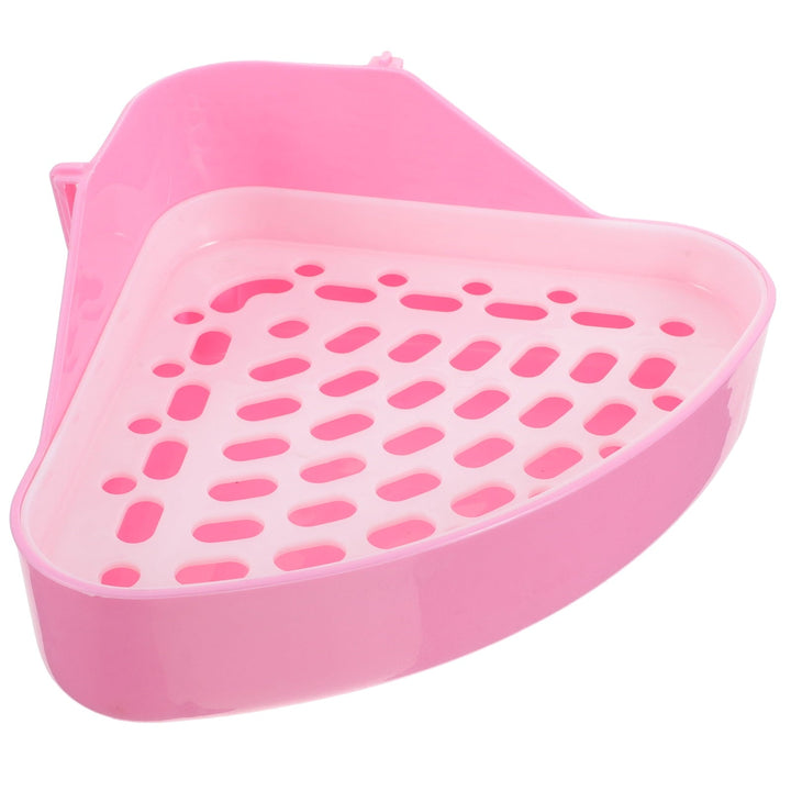 Gong Bunny Litter Box Pet Toilet Triangle Potty Trainer Corner Litter Bedding Box