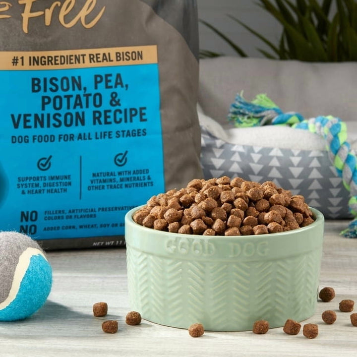 Pureas Balance Wild & Free Bison, Pea, Potato & Venison Recipe Dry Dog Food, Grain Free, 11 lbs