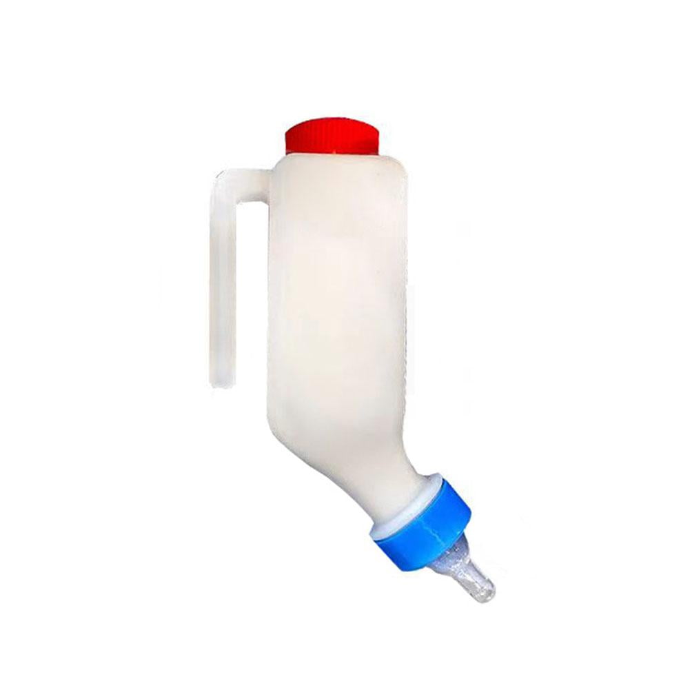Animal Milk Bottle, Goat Bottles for Feeding Baby Goats, 500ml & 800ml Lamb Feeding Bottle, Plastic Milk Feeder Bottle with Handle Soft Nipple, for Lambs, Pig, Cat & Calves C1O3