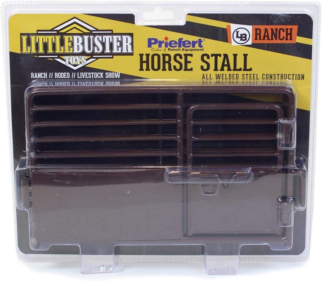 Little Buster Toys Brown Priefert Horse Stall - Perfect for stalling Your Favorite Quarter Horse