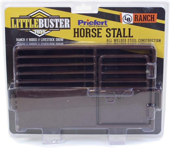 Little Buster Toys Brown Priefert Horse Stall - Perfect for stalling Your Favorite Quarter Horse
