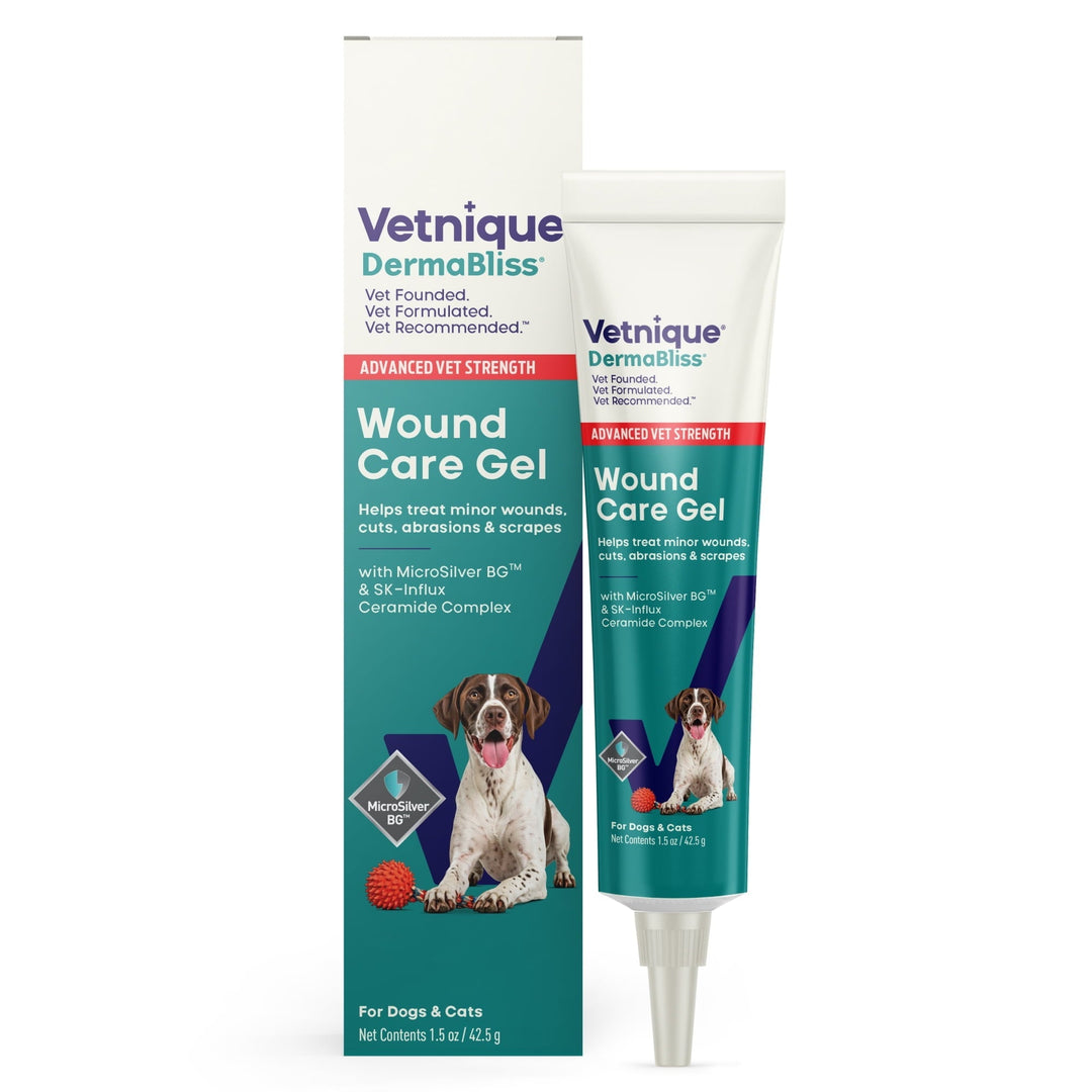 Vetnique DermaBliss Vet Strength Antibacterial Wound Care Gel for Dogs & Cats, 1.5 oz