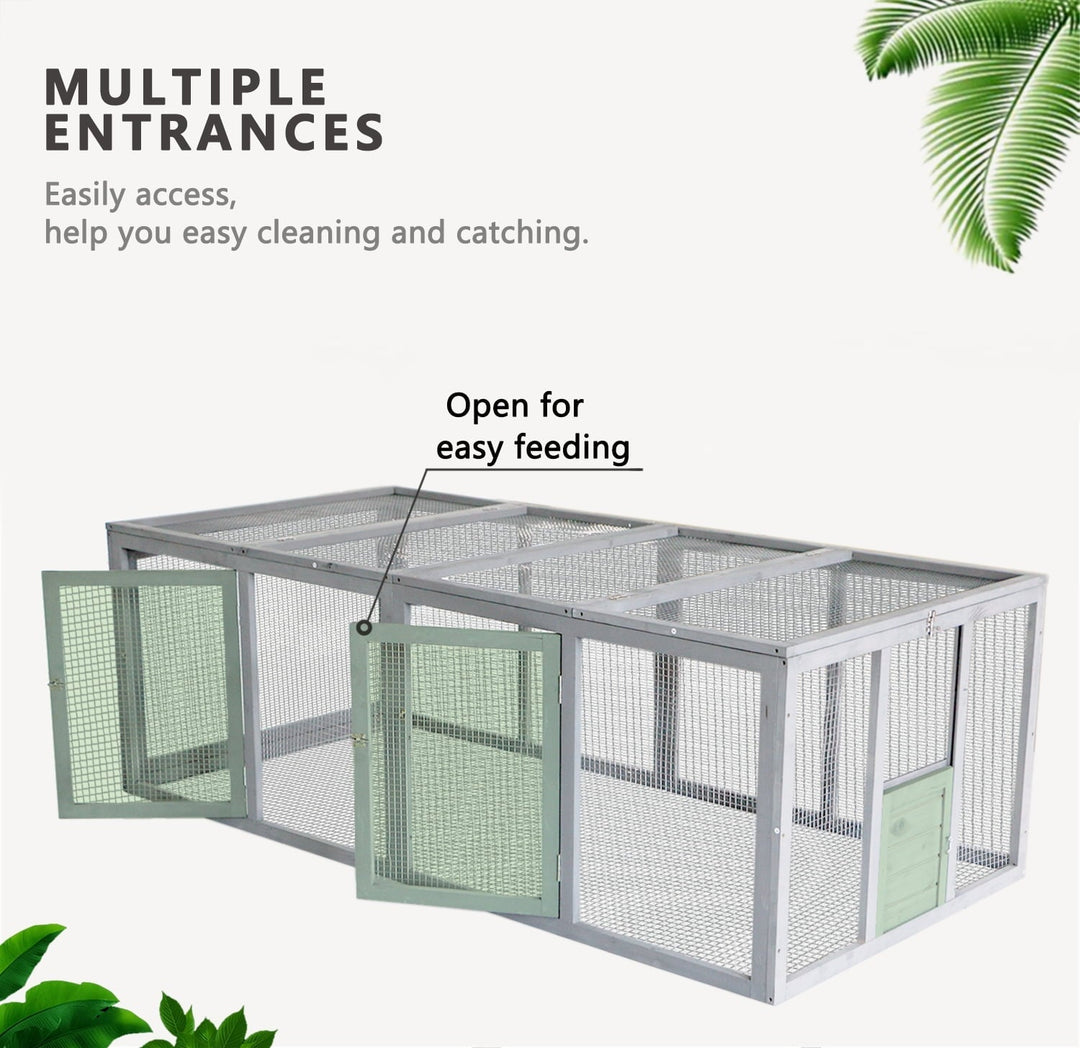 Chicken Coop Run, Extension Chicken Run 20.73 ft² Large Expend Hen House, Universal Chicken Run Perfect for 4-6 Chickens,Ducks, 79" L x 37.8" W x 26.8" H