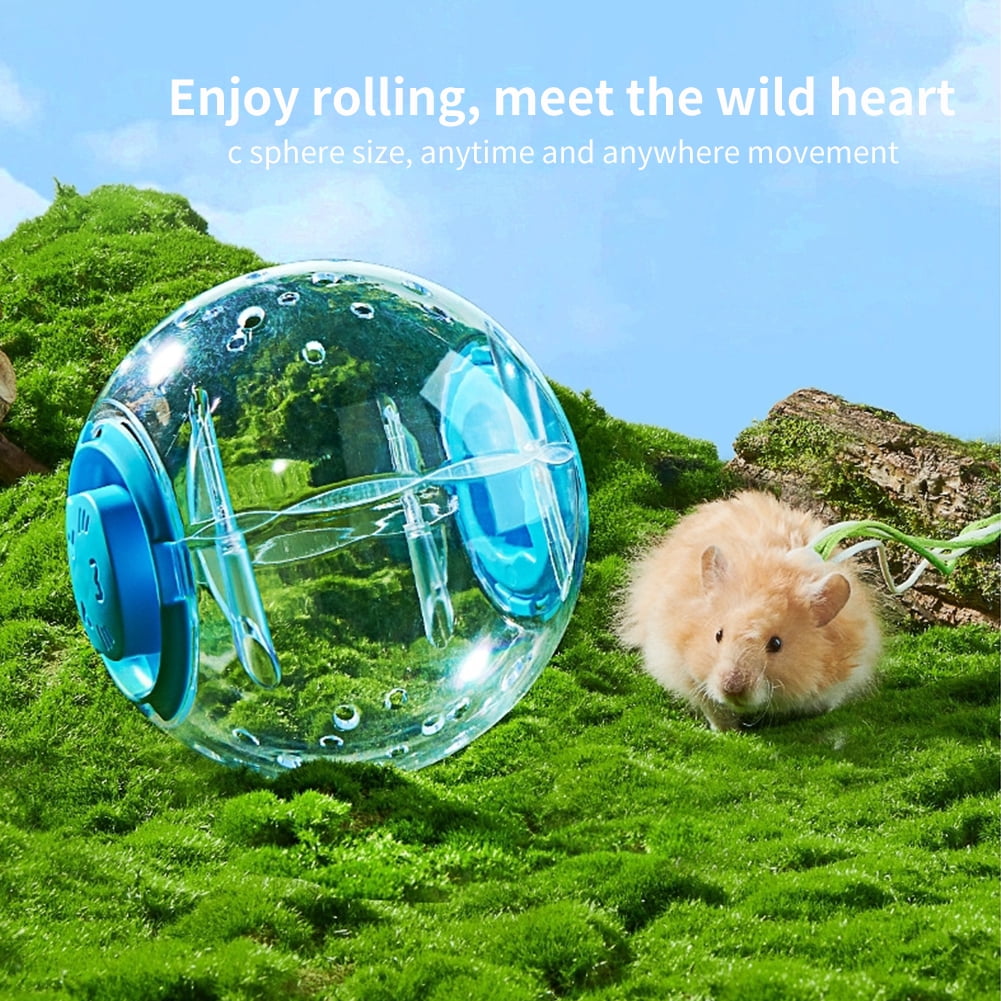 Hamster/Golden Bear Sporting Goods, Crystal Running Ball/Toy/Roller, Transparent, Blue