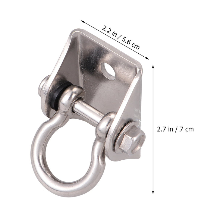 LOLIPPYY Stainless Steel Swivel Hook for Hammock Swing Chair Home Use Silver 360 Degree Rotation Without Twisting 1 Set