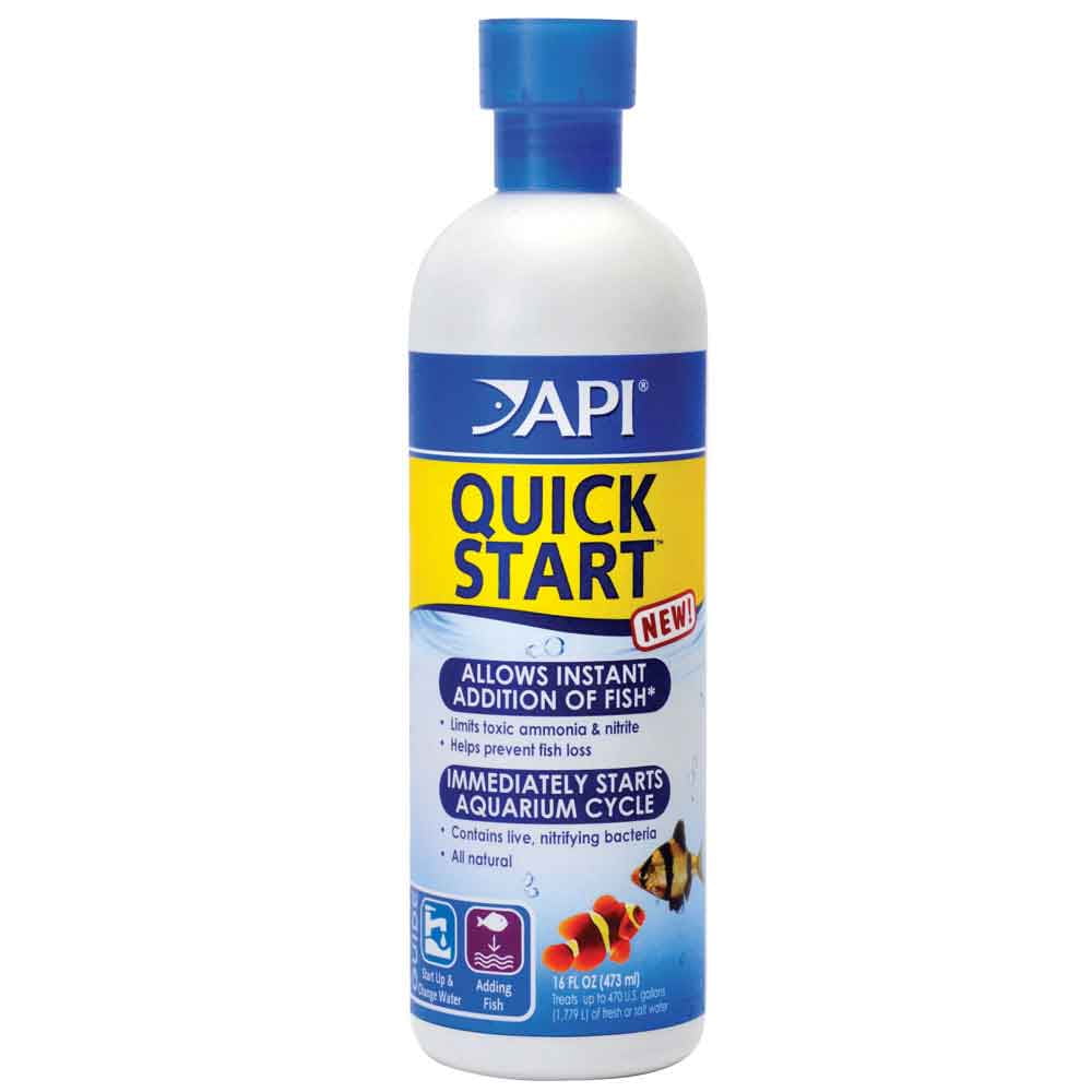 API QUICK START Freshwater and Saltwater Aquarium Nitrifying Bacteria 16-Ounce Bottle