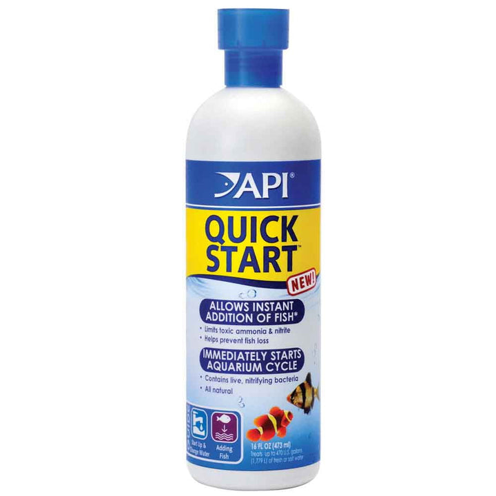 API QUICK START Freshwater and Saltwater Aquarium Nitrifying Bacteria 16-Ounce Bottle