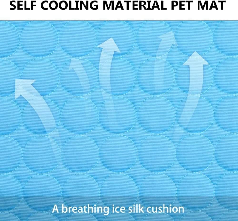 3 PCS Summer Cooling Mat for Rabbit, Washable Guinea Pig Bed, Breathable Ice Silk Self-Cooling Blanket Bed Mat for Rabbits Guinea Pigs Chinchillas Ferret Small Animal