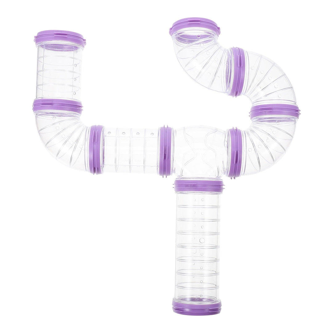 Raindrops DIY Hamster Tube Set for Small Animals - Purple