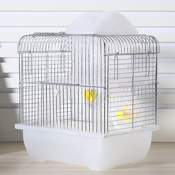 Stainless Steel Pet Cage Transparent Hamster Double Layer House Pet Supplies Gueiykk