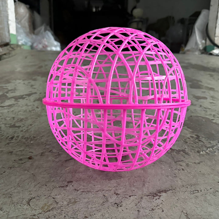 Simple Movable Chicken Coop, Chicken Ball Cage Rolling Orb Mobile Poultry Enclosure Round for Chicks Rabbits Birds Outdoor Backyard Farms D