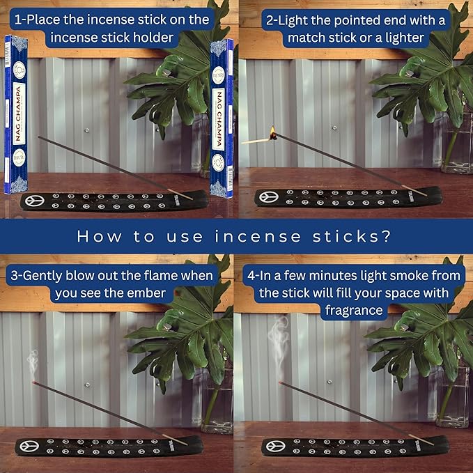 Nag Champa Incense Sticks - Total 30 Insence-Sticks - Dual Pack of 15 Insense - Inciensos - Inscents - Natural Non Toxic Ingredients - Incents - Incence - Inscense - Insents