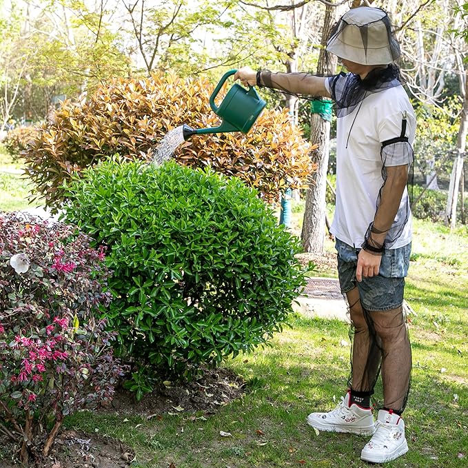 5 Pcs Mosquito Netting Suit-Extra Large Mosquito Head Net Mesh,Arm and Leg Sleeves-Mosquito Protection Suit for Men Women Camping Hiking Fishing