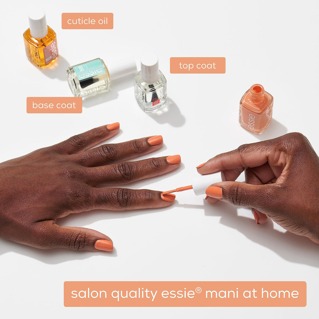 essie Vegan Nail Polish, Limited Edition Valentine's Day 2022 Collection, Silver, Under Locket & Key, 0.46 Ounce