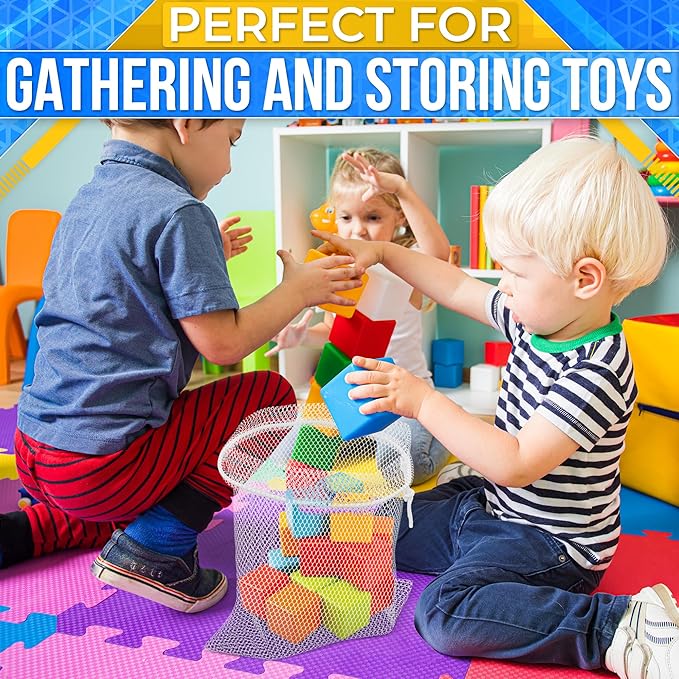 Small Mesh Bags Drawstring Nylon Bag - 5Pcs Camping Organization Nylon Mesh Netting Drawstring Bag Little Bags Small Storage - Durable Mesh Drawstring Bag Cord Lock Closure Net Laundry Mesh Bags