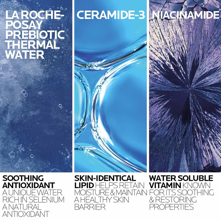 La Roche-Posay Toleriane Hydrating Face Cleanser | Niacinamide & Ceramides | Fragrance-Free for Sensitive Skin