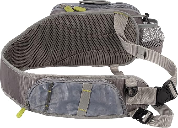 Allen Company Cedar Creek Fly Fishing Sling Pack - Fits up to 4 Tackle/Fly Boxes and Other Accessories - Gray and Lime/Olive