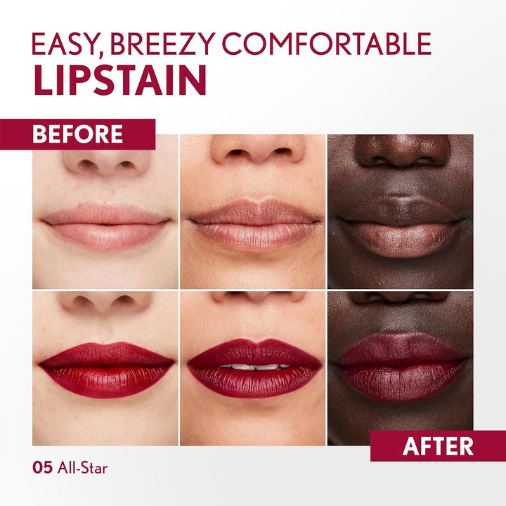 CoverGirl Outlast Lipstain | 05 All-Star | Vegan, Transfer-Proof, Satin Finish