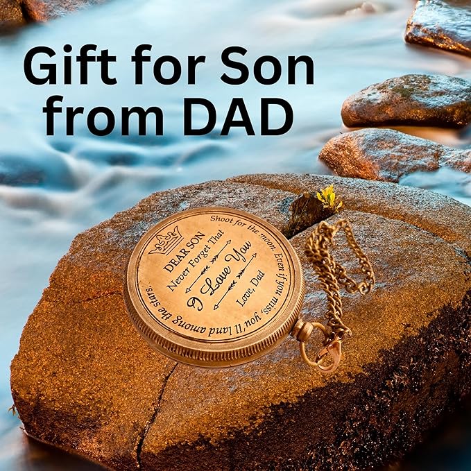 Inspiration Gift for Men Women Engraved Compass - Go Confidently - Thoreau Quote, You're Awesome Employee, Coworker Meaningful Gift for him her