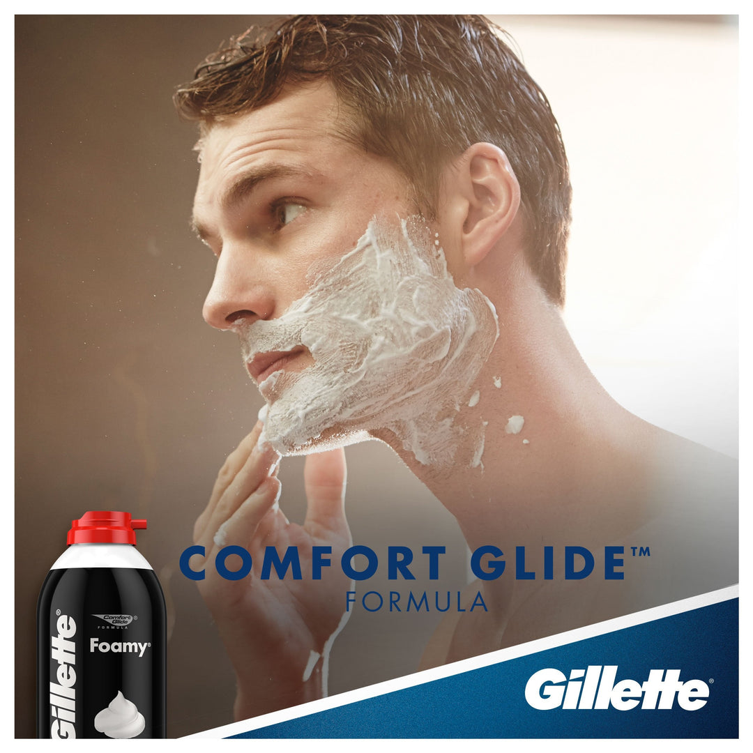 Gillette Foamy Regular Shaving Foam, 2 oz (Pack of 4)