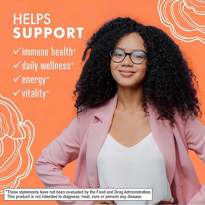 BlueBonnet Nutrition Myco-7 Mushroom Defense – 7 Organically Grown U.S. Whole, Full-Cycle Mushrooms – for Immune & Wellness - Soy-Free, Gluten-Free, Non-GMO, Kosher, and Vegan – 60 Vegetable Capsules