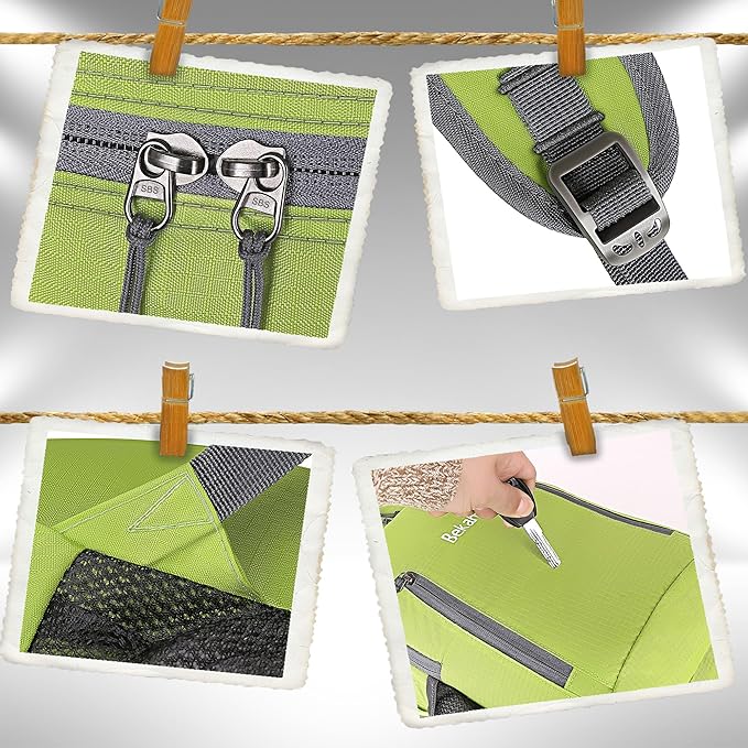 20L Lightweight Foldable Backpack, Small Hiking Daypack for Men Women