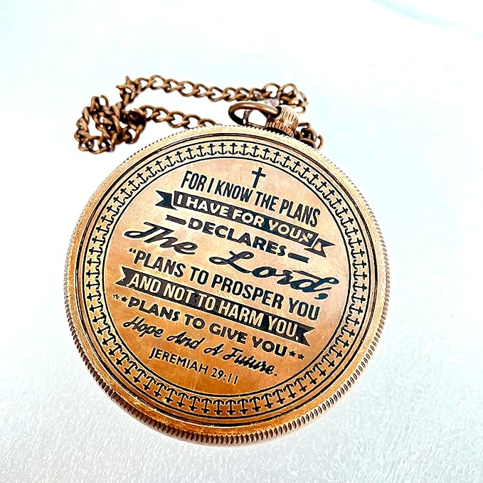 Religious Gifts for Men Engraved Compass for I Know The Plans -God, Camping Compass Christian Gifts Catholic Boys Girls Baptism Communion Inspirational Graduation Gifts